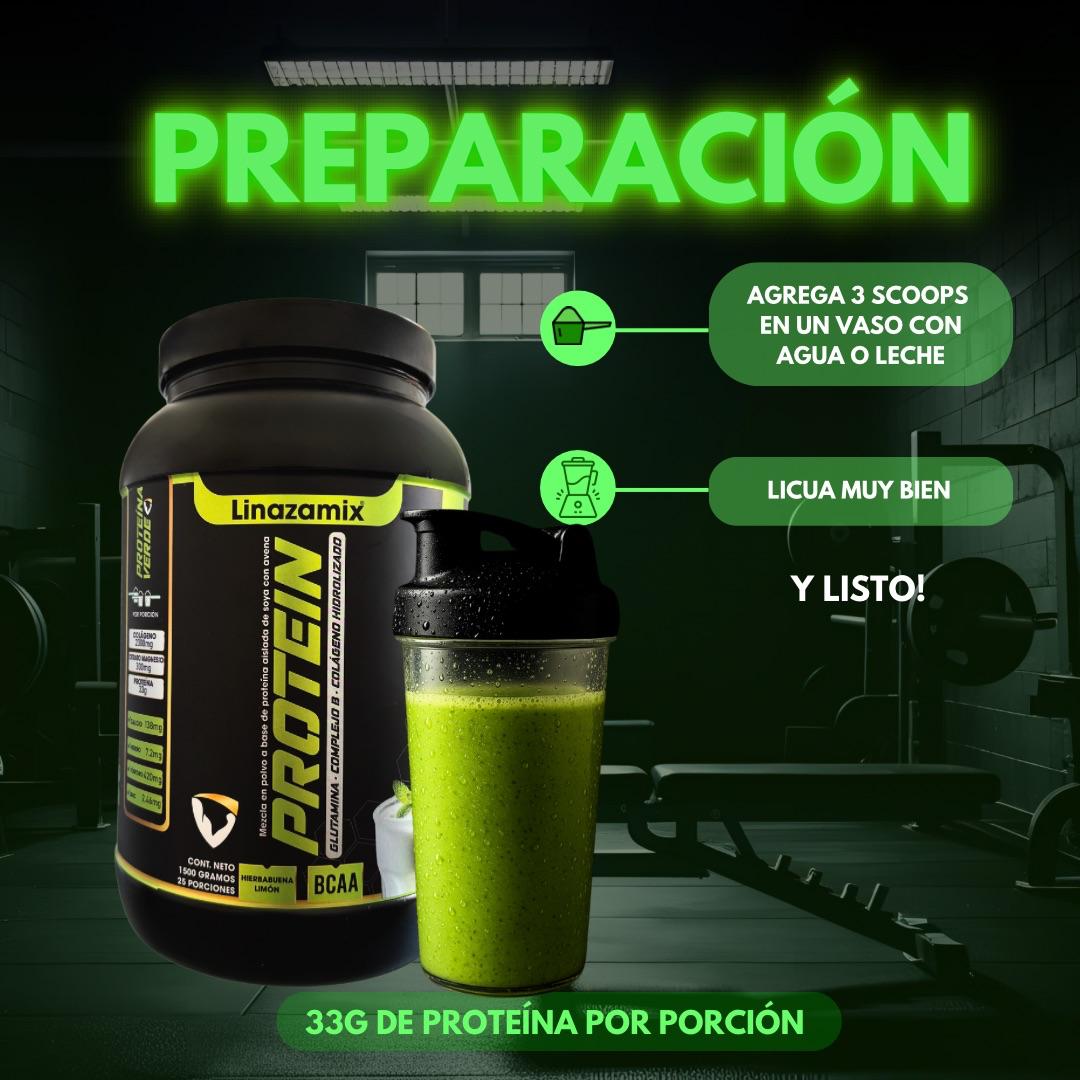 1 GREEN PROTEIN PREMIUM HIERBABUENA LIMON 1500GR