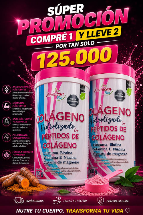 COLAGENO HIDROLIZADO X800G AMERICAN PLUS